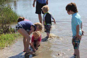 Fish Collecting - Grandkids at Sand Flat